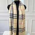 Burberry Check Cashmere Cream Stole-thumb-1