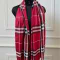 Burberry Check Cashmere Red Stole-thumb-0