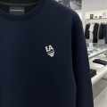 Emporio Armani Navy Blue Cotton Sweatshirt-thumb-1