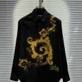 Versace Black Premium Quality Cotton Shirt-thumb-1