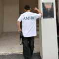 Amiri White Premium Quality Baggy Fit T-shirt-thumb-4