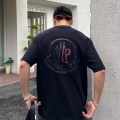 Moncler Black Premium Quality Baggy FIt T-shirt-thumb-1