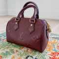 Louis Vuitton Cruise Speedy Wine Bandouliere Handle Bag-thumb-0