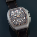 Franck Muller Vanguard Chronograph, Ref V 45 CC DT, Men’s, Titanium, Leather Strap-thumb-6