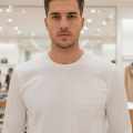 Burberry White Premium Exclusive Full Sleeves Round Neck T-shirt-thumb-0