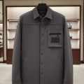 Burberry Dark Grey Premium Quality Warm Shirt-thumb-6