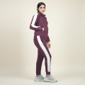 Zara Wine & White Premium Quality Tracksuit-thumb-1