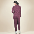 Zara Wine & White Premium Quality Tracksuit-thumb-3