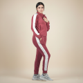 Zara Maroon & White Premium Quality Tracksuit-thumb-1