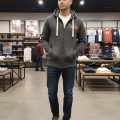 Superdry Dark Grey Premium Quality Hoodie-thumb-4