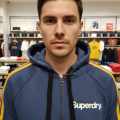 Superdry Blue Premium Quality Hoodie-thumb-1
