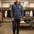 Superdry Blue Premium Quality Hoodie-thumb-3