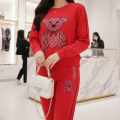 Dior Red Premium Quality Winter Tracksuit-thumb-0