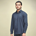 Gucci Embroidered logo Blue Premium Luxury Shirt-thumb-0