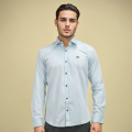 Gucci Embroidered logo Sky Blue Premium Luxury Shirt-thumb-1