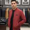 Armani Exchange Wine Premium Quality Bomber Jacket-thumb-1