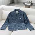 Coach Oblique Blue Premium Quality Denim Jacket-thumb-3