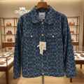 Coach Oblique Blue Premium Quality Denim Jacket-thumb-4