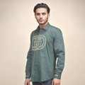 Gucci Embroidered logo Green Luxury Shirt-thumb-0