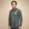 Versace Medusa Embroidered Green Premium Shirt-thumb-0
