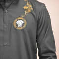 Versace Medusa Embroidered Black Premium Shirt-thumb-4