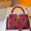 Louis Vuitton Cappucines Wine Shoulder Bag-thumb-0