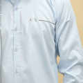 Armani Exchange Pipe logo Sky Blue Premium Shirt-thumb-4
