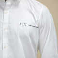 Armani Exchange Pipe logo White Premium Shirt-thumb-4