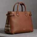 Burberry Brown Banner HandBag-thumb-0