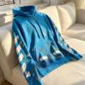 Off White Blue Premium Quality Hoodie-thumb-3