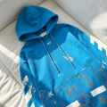 Off White Blue Premium Quality Hoodie-thumb-4