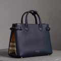 Burberry Blue Banner HandBag-thumb-0
