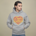 Louis Vuitton Heart Print Grey Premium Hoodie-thumb-1