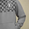 Louis Vuitton Grey Premium Quality Hoodie-thumb-4
