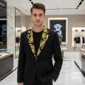Versace Imported Black Premium Quality Blazer-thumb-0