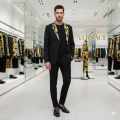 Versace Imported Black Premium Quality Blazer-thumb-1