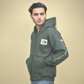 The North Face Green Premium Quality Hoodie-thumb-0