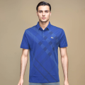 Burberry Embroidered logo Blue Premium T-shirt-thumb-1