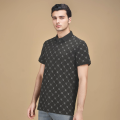 Dior Printed Black Premium Quality Polo Tees-thumb-0