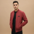 Armani Exchange Wine Premium Quality Bomber Jacket-thumb-0