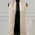 Coach Signature Cream C Border Woollen Stole-thumb-0