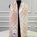 Burberry Check Cashmere Light Pink Stole-thumb-0