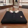 Burberry Black Premium Exclusive Polo T-shirt-thumb-2