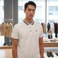 Burberry White Premium Exclusive Polo T-shirt-thumb-2
