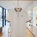 Burberry White Premium Exclusive Polo T-shirt-thumb-3