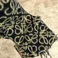 Loewe Anagram Black Woollen Stole-thumb-4