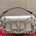 Valentino Garavani Silver Small Shoulder Bag-thumb-0