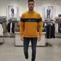 Armani Exchange Yellow Premium Quality Sweatshirt-thumb-3