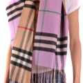 Burberry Cashmere Pink Dual Tone Stole-thumb-0