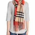 Burberry Cashmere Orange Dual Tone Stole-thumb-1